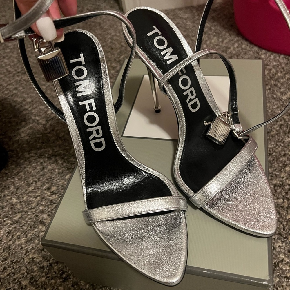 Tom Ford Heels Silver